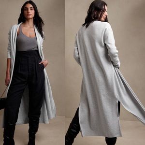 Extra Long Open-Front Sweater